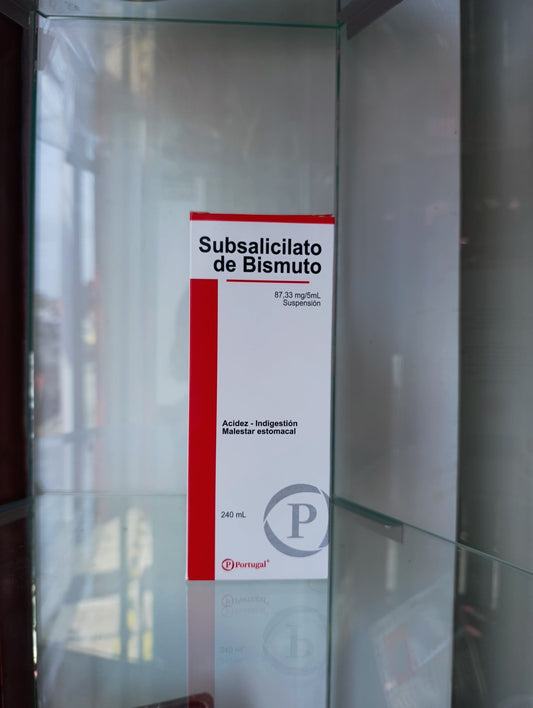 Subsalicilato de Bismuto 87.33 mg / 5 mL (Suspensión) - 240mL
