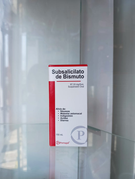 Subsalicilato de Bismuto 87.33 mg / 5 mL (Suspensión Oral) - 150mL