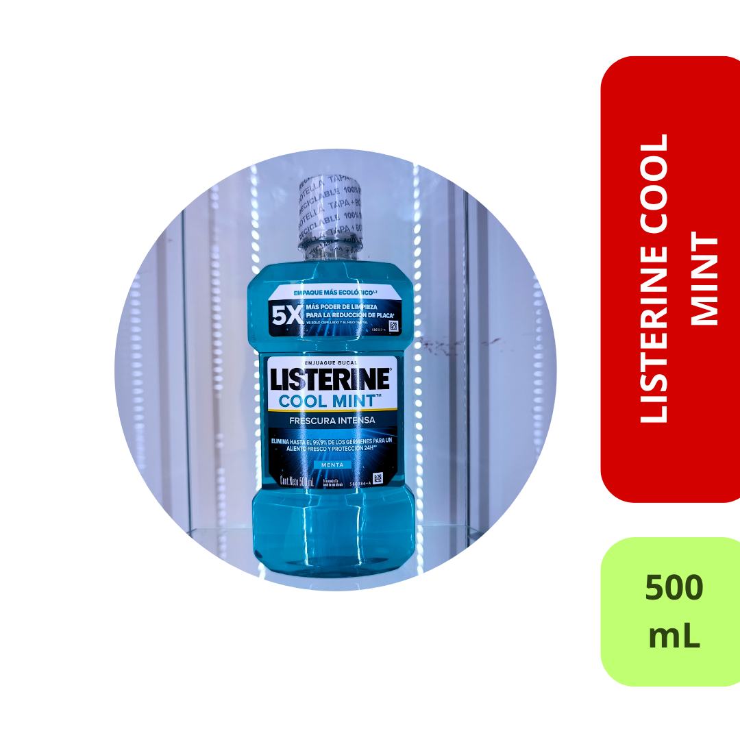 LISTERINE COOL MINT 500 mL (Enjuague Bucal)