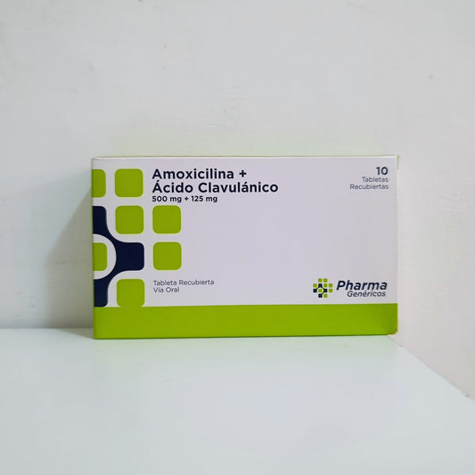 Amoxicilina + Ácido Clavulánico 500 mg / 125 mg