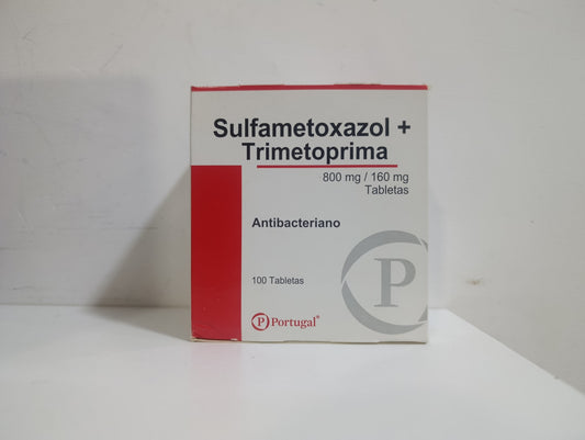Sulfametoxazol + Trimetoprima 800mg/160mg Tabletas