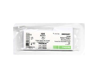 Nylon Negro Monofilamento 10/0 (DLZ 6,2) 30 CM - TAGUM