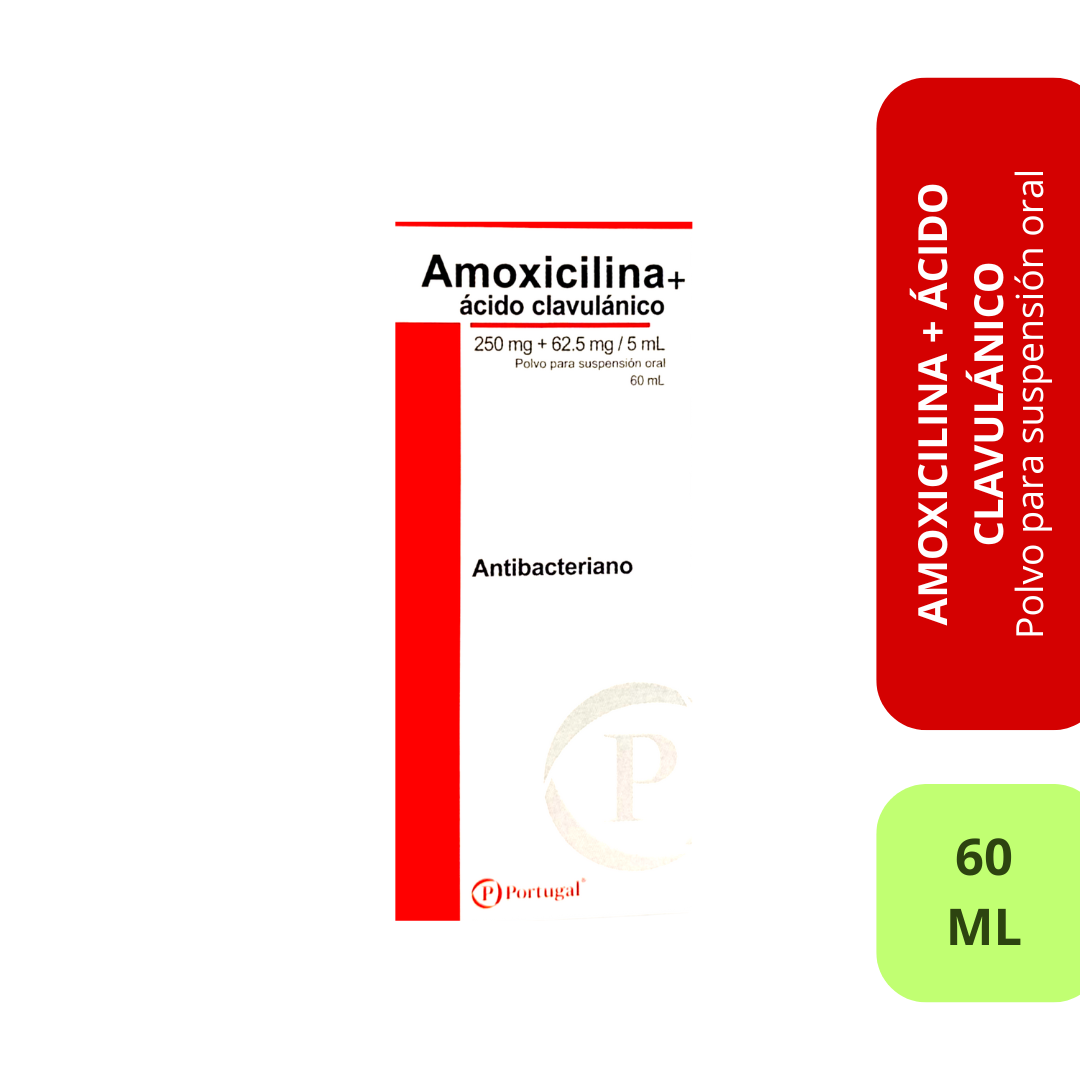 Amoxicilina + ácido clavulánico 60mL