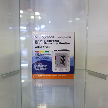 Tensiómetro electrónico de muñeca AlphagoMed (U60EH)