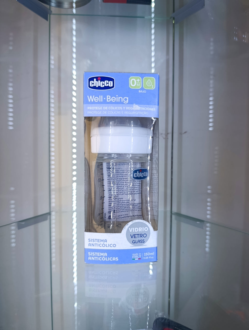 CHICCO Biberón Well-Being (Vidrio)