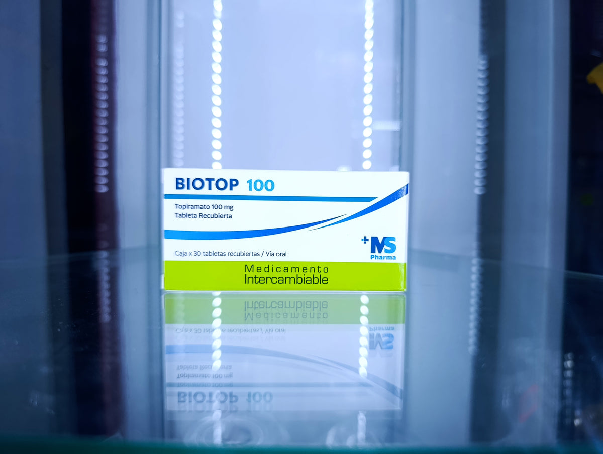 BIOTOP 100 (Tableta Recubierta) Topiramato 100 mg