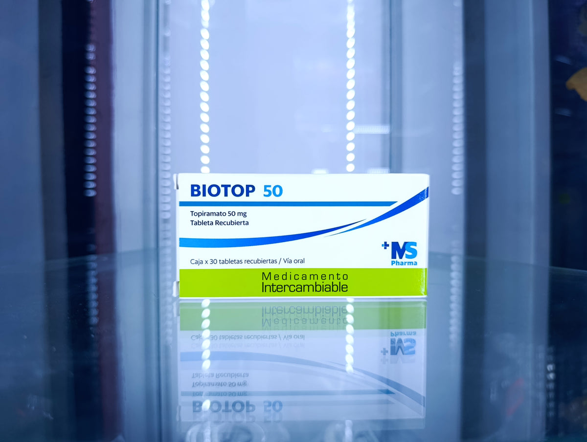 BIOTOP 50 (Tableta Recubierta) Topiramato 50 mg