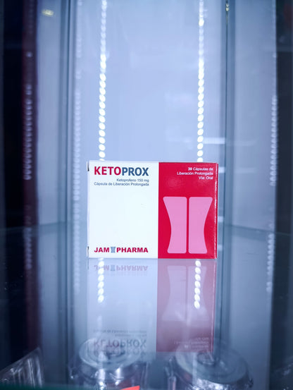 KETOPROX - Ketoprofeno 150 mg (Cápsula de Liberación Prolongada)