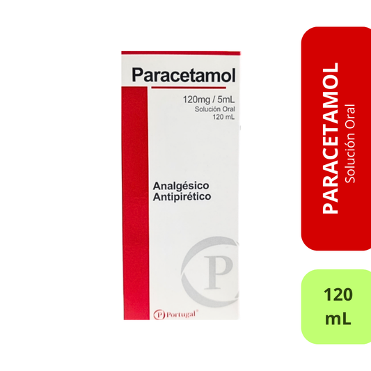 Paracetamol 120mg/5mL - Frasco 120mL