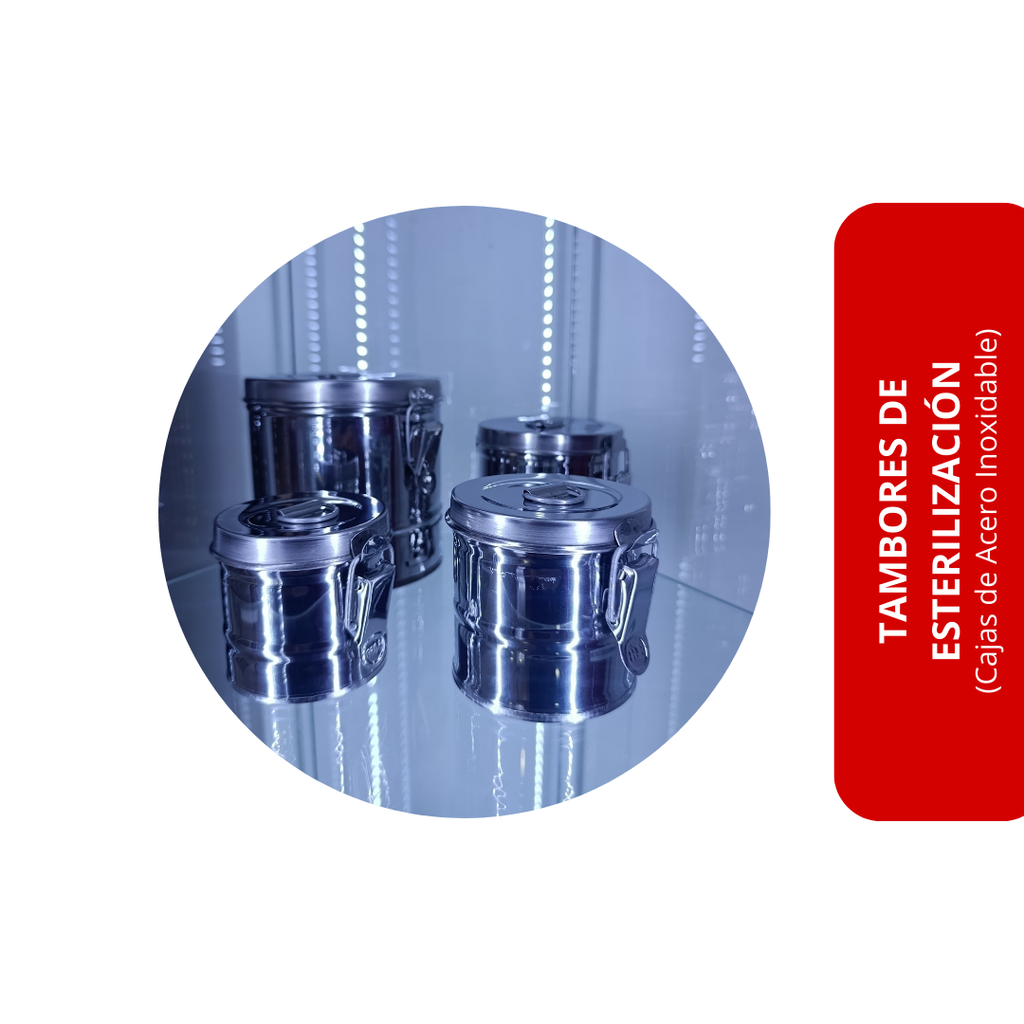 Tambores de Esterilización (Cajas de Acero Inoxidable)