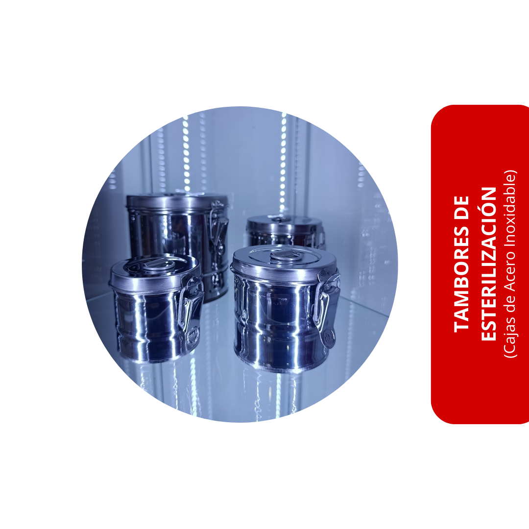 Tambores de Esterilización (Cajas de Acero Inoxidable)