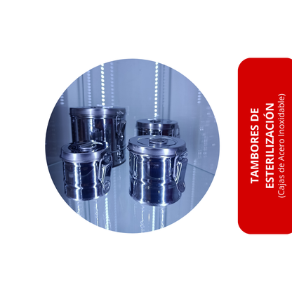 Tambores de Esterilización (Cajas de Acero Inoxidable)