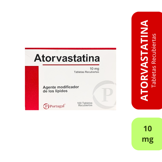 Atorvastatina 10mg Tabletas Recubiertas