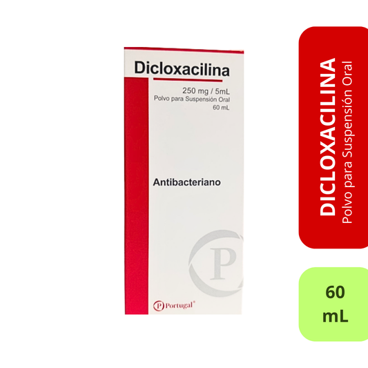 Dicloxacilina 250mg/5mL - Frasco 60mL