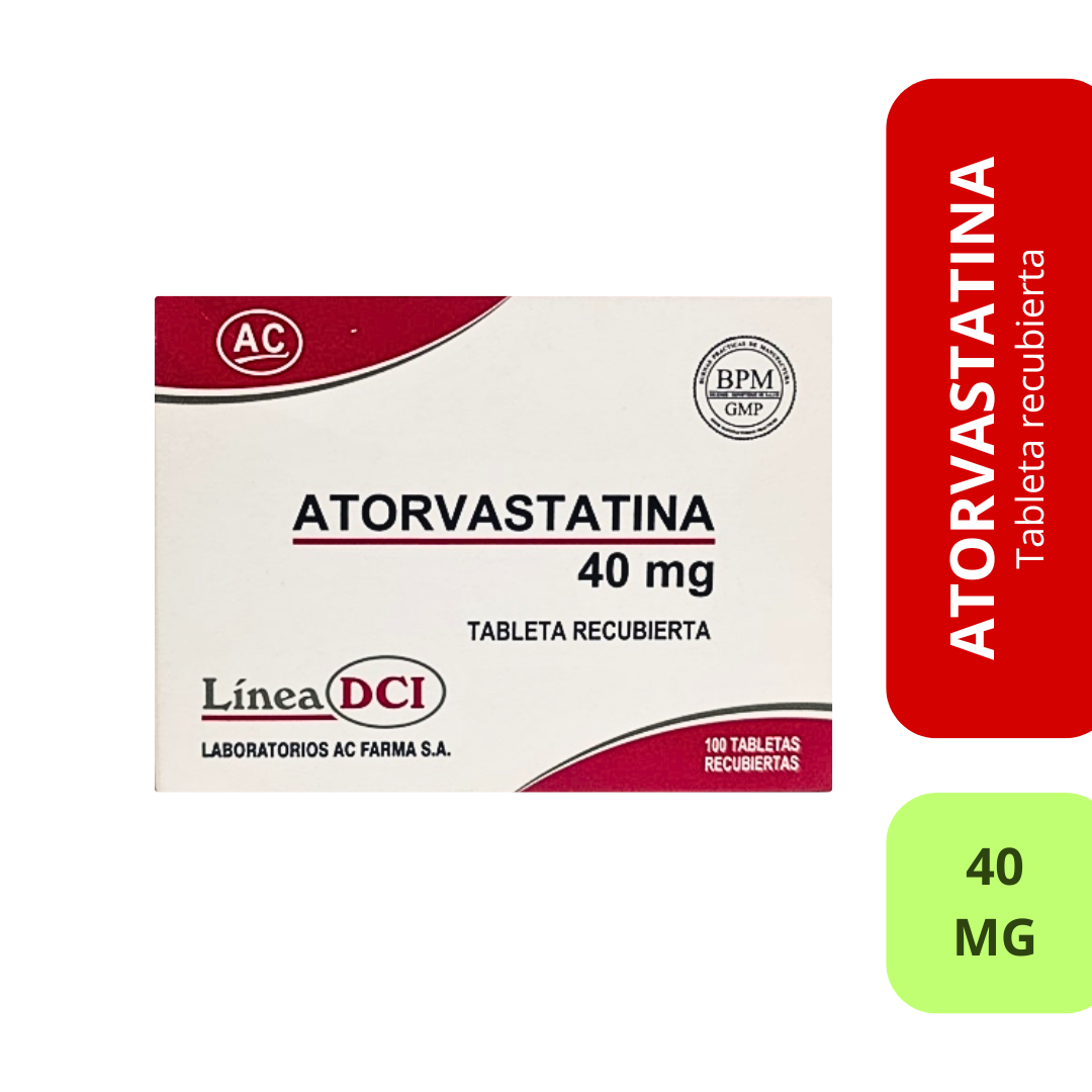 Atorvastatina 40 mg Tableta Recubierta