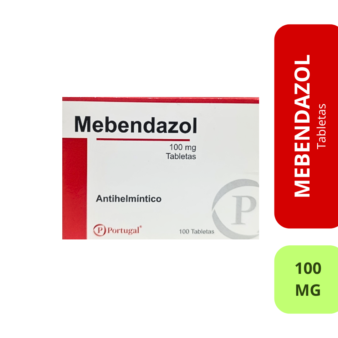 Mebendazol 100mg Tabletas