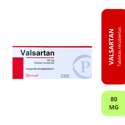 Valsartán 80 mg (Tabletas Recubiertas)