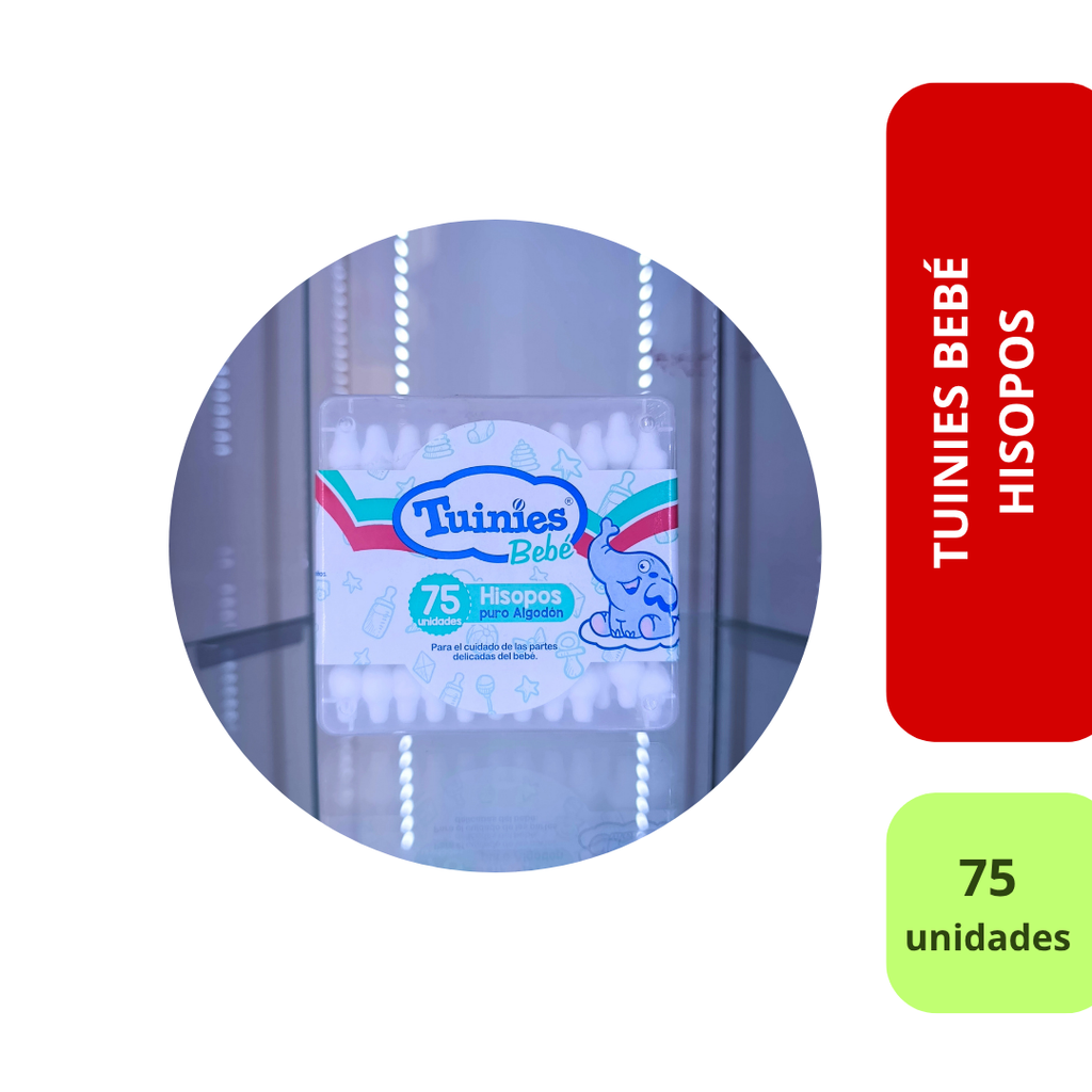 Tuinies Bebé Hisopos (75 unidades)