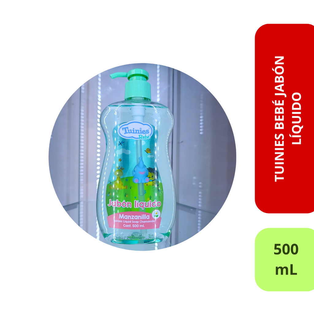 Tuinies Bebé Jabón Líquido Manzanilla 500 mL (Jabón líquido)