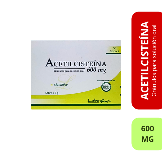 Acetilcisteína 600 mg