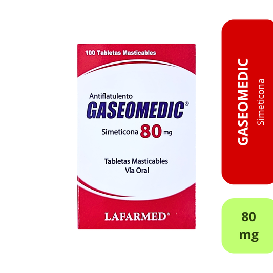 Gaseomedic 80 mg (Tabletas Masticables)