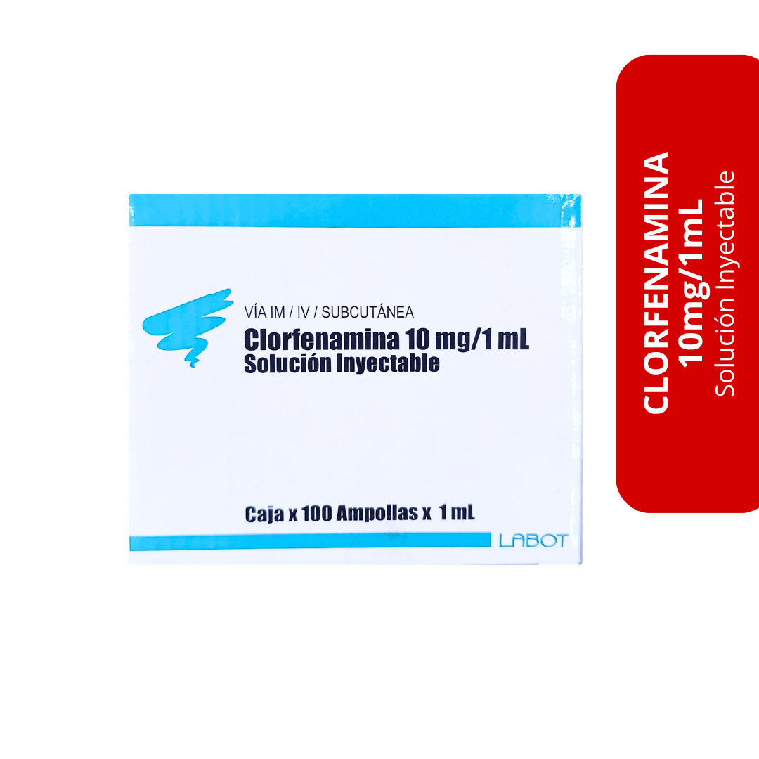 Clorfenamina 10 mg/1 mL (Solución Inyectable)