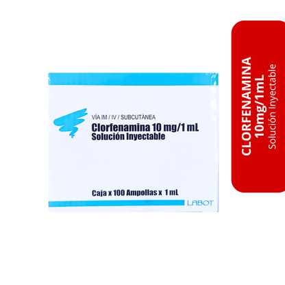 Clorfenamina 10 mg/1 mL (Solución Inyectable)