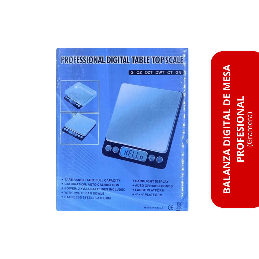 Balanza digital de mesa profesional (Gramera)