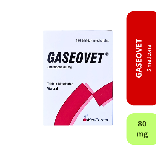 Gaseovet (Tableta Masticable) - Simeticona 80 mg