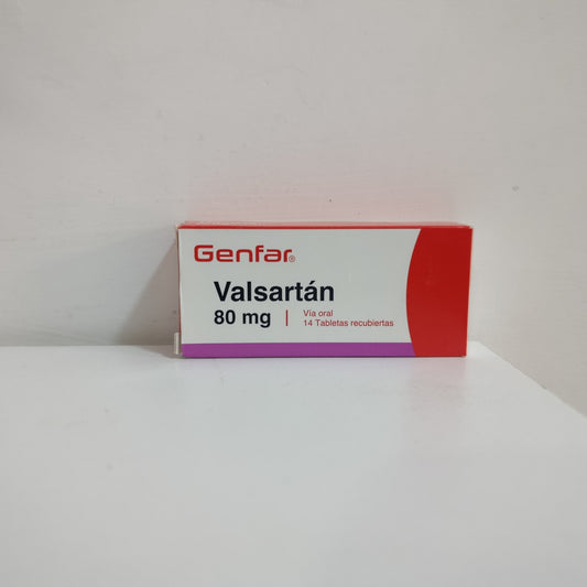 Valsartán 80 mg Tabletas recubiertas