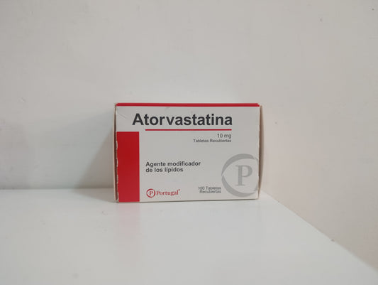 Atorvastatina 10mg Tabletas Recubiertas