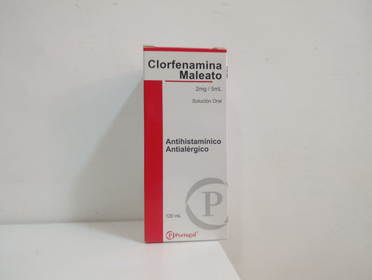 Clorfenamina Maleato 2mg/5mL - Frasco 120mL
