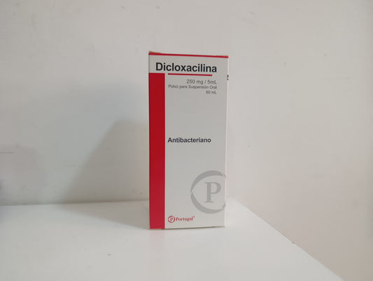 Dicloxacilina 250mg/5mL - Frasco 60mL